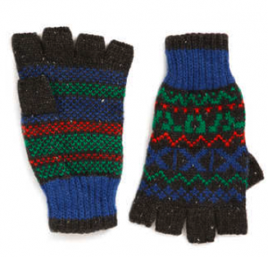 Mens fingerless gloves from Topman